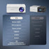 LED Projector Australia Home Cinema Projector Portable Mini Projector Built-In - White - Size 01