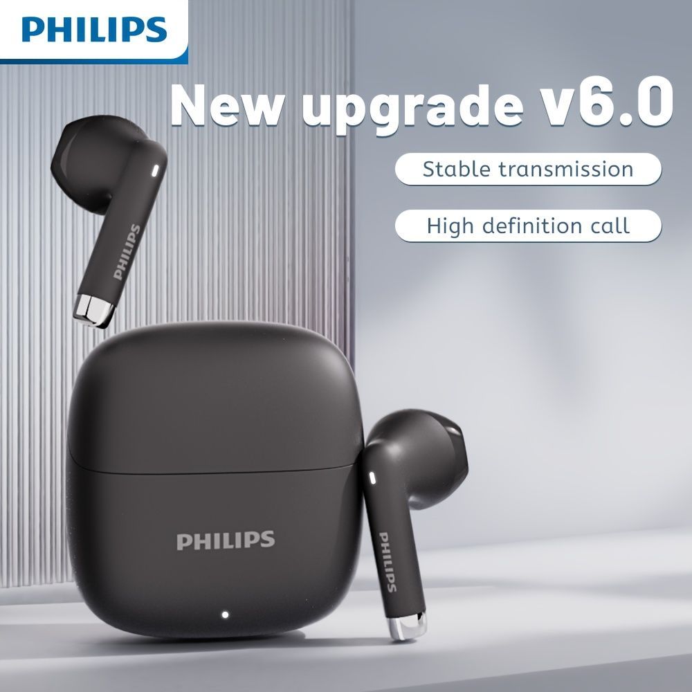 Philips Wireless Earbuds Lossless Sound Lightweight Earbuds Durable Earbuds - Black - Size 01
