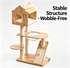 Natural Solid Wood Eco Cat Tree