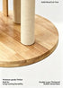 Classic Solid‑Wood Cat Tree