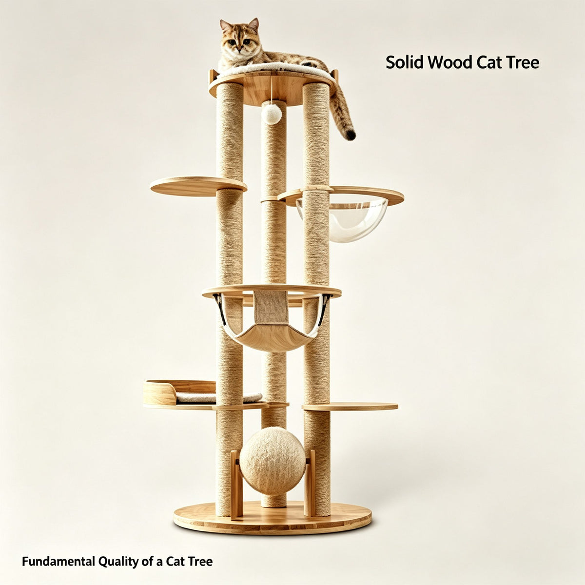 Acrylic Space Capsule Cat Tree