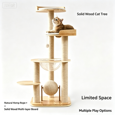 Acrylic Space Capsule Cat Tree
