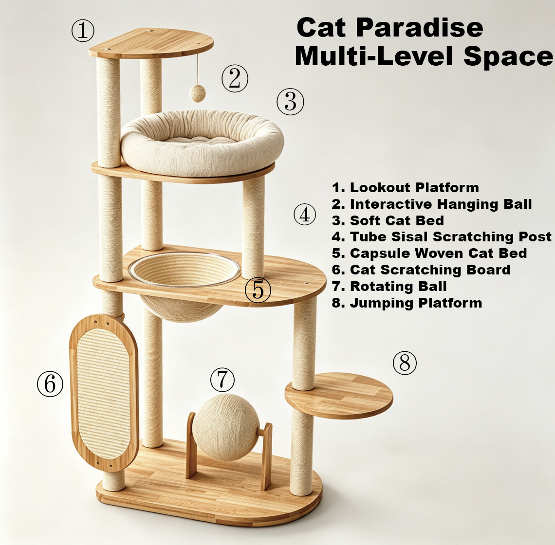 Compact Urban Cat Tree