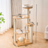Rubber Wood & Acrylic Cat Tree (Tall)