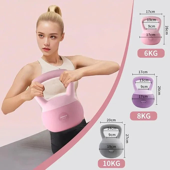 6KG Soft Kettlebells with Cushioned Impact-Resistant Base