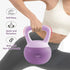 8kg Soft Kettlebell with Cushioned PVC Base, Wide Non-Slip Handle, Home Gym