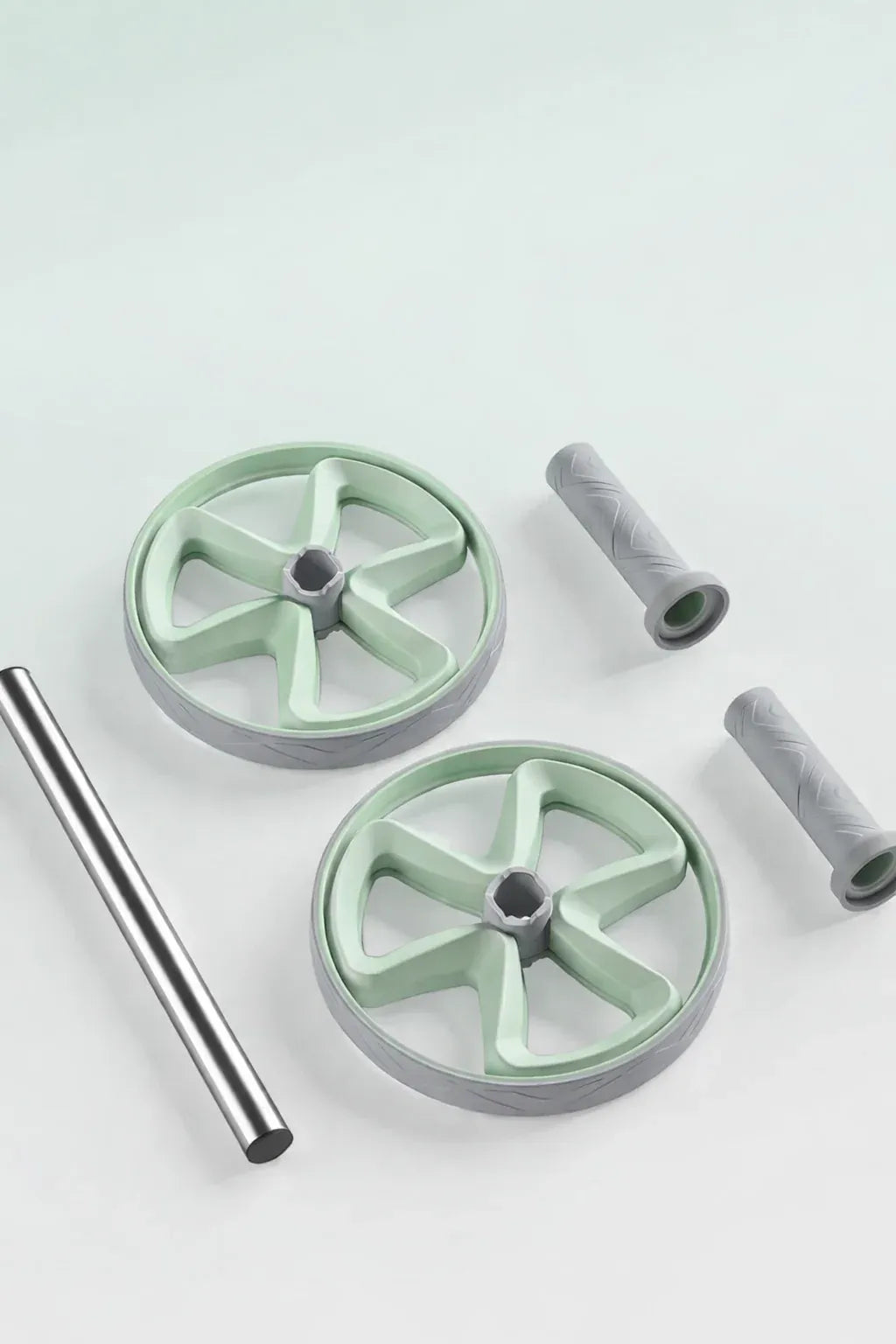 Deluxe Double Wheel Ab Roller, Core Trainer with Non-Slip Grips for Home Workout