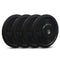 JFIT Black Olympic Bumper Plate 10LB 25LB 35LB 45LB — 45LB/20KG