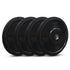 JFIT Black Olympic Bumper Plate 10LB 25LB 35LB 45LB — 45LB/20KG