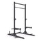 Power Rack Half Rack 238cm with J-Hooks & Spotter Bars, 400kg Capacity, Black