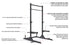 Power Rack Half Rack 238cm with J-Hooks & Spotter Bars, 400kg Capacity, Black