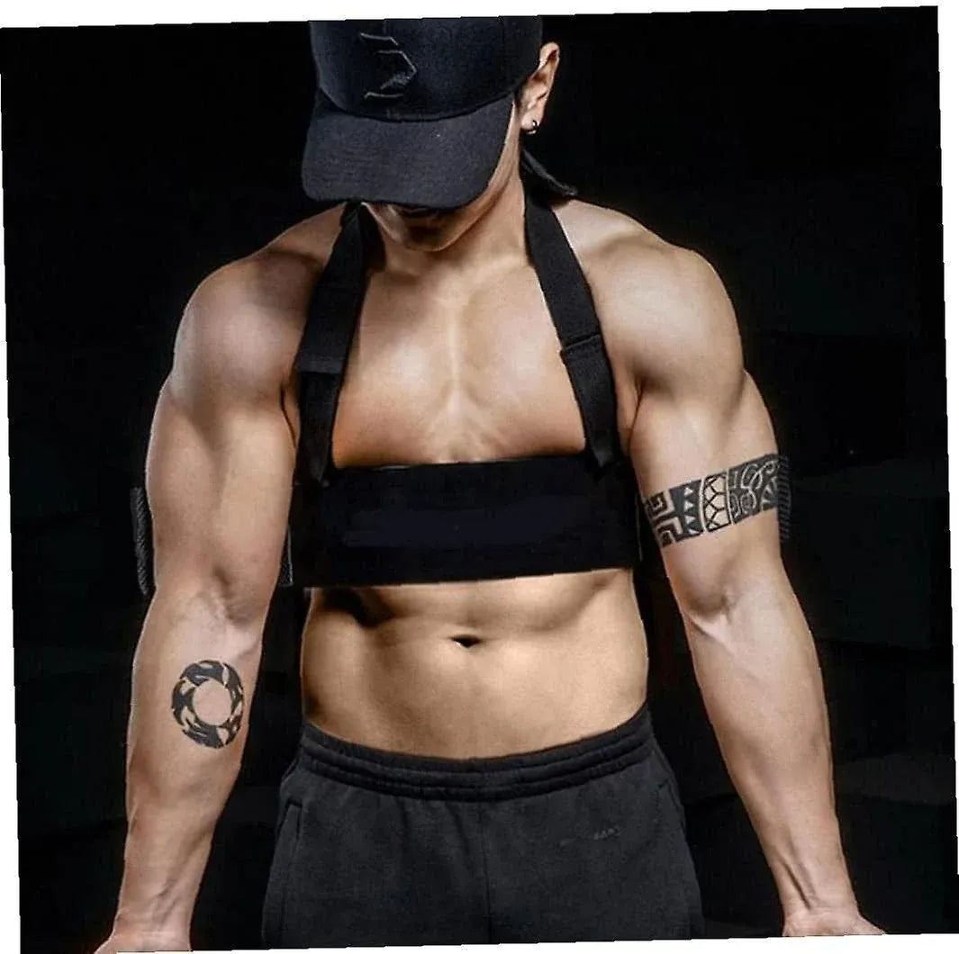 Arm Blaster Bicep Curl Isolator, Heavy Duty Aluminium, Padded & Adjustable Black
