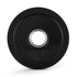 Black Olympic Bumper Plates 2.5kg Pair, 50mm Steel Hole, Solid Rubber, 200mm