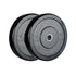 Black Olympic Bumper Plates 15kg Pair, 50mm Steel Hole, Solid Rubber, 450mm