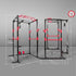 Power Cage Multifunction Rack with Lat Pulldown, Low Row, Pull-Up Bar & J-Hooks