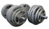 80kg Adjustable Dumbbell Set, Hammertone EZY Grip Plates, Spin-Lock Handles