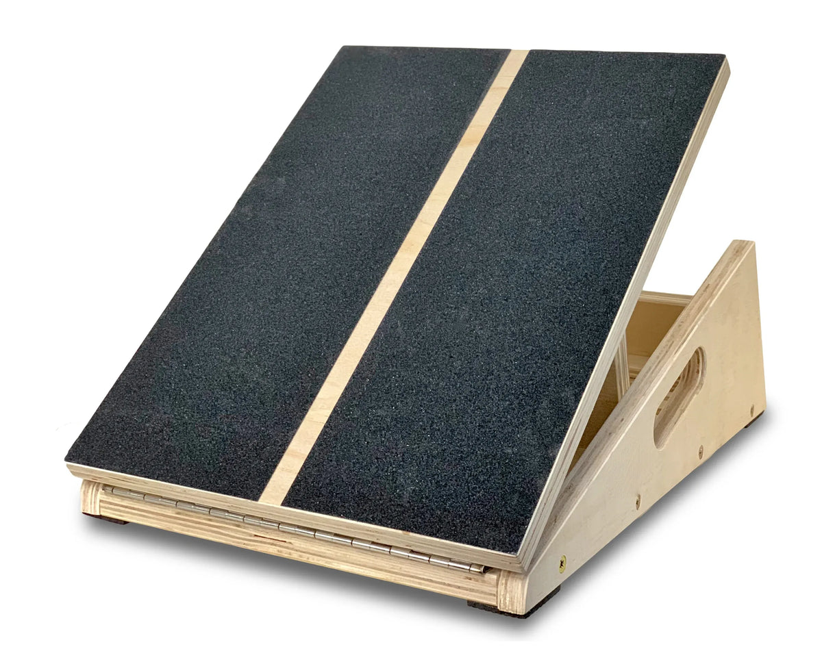 Wooden Slant Board Adjustable Incline Calf Stretcher, 5 Angles, 204kg Capacity