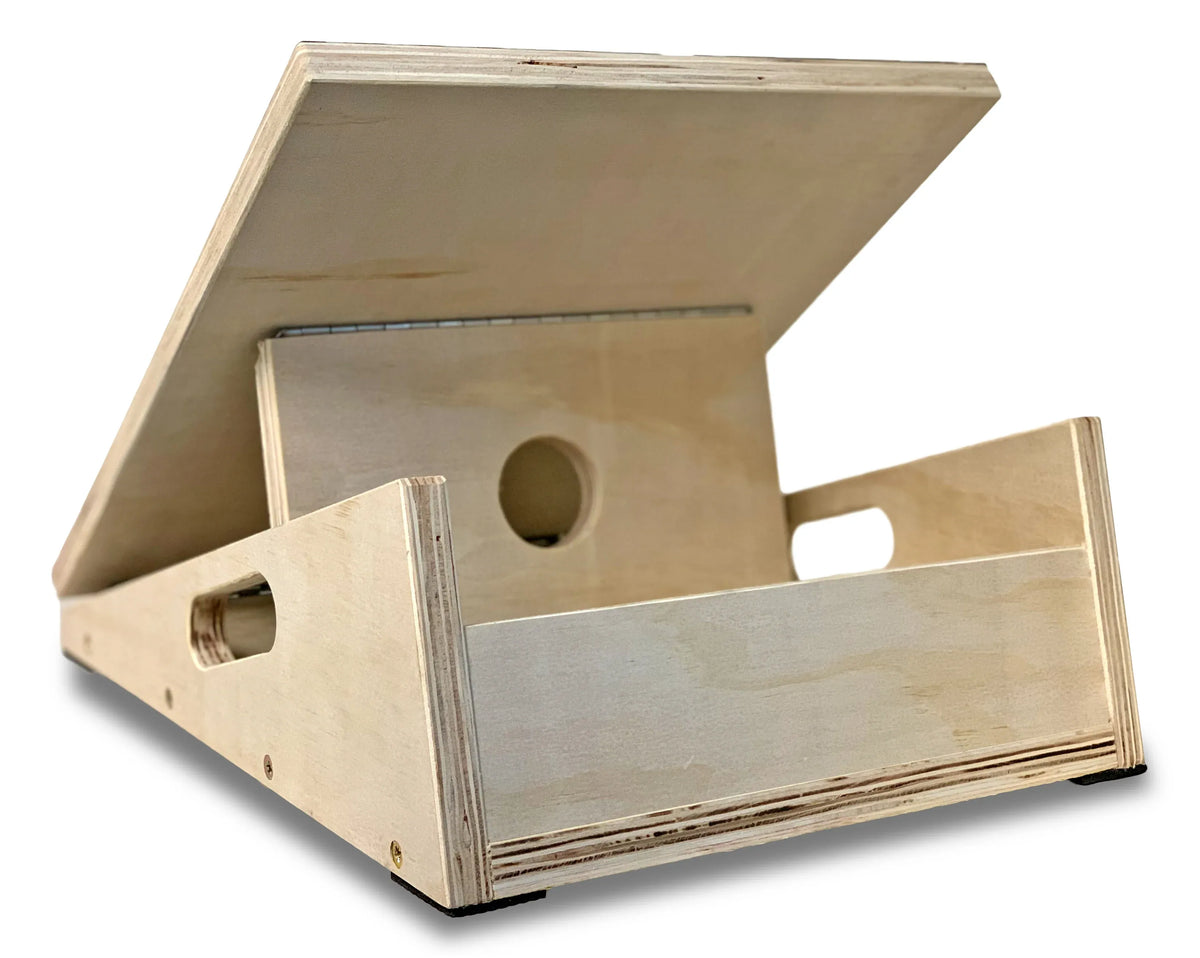 Wooden Slant Board Adjustable Incline Calf Stretcher, 5 Angles, 204kg Capacity
