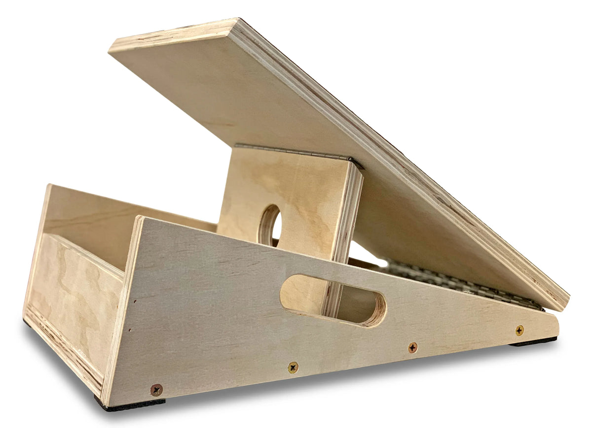 Wooden Slant Board Adjustable Incline Calf Stretcher, 5 Angles, 204kg Capacity