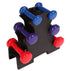 Mini Dumbbell Rack for 3 Pairs Vinyl & Neoprene Dumbbells, 30kg Capacity, Black
