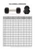 10-40kg Rubber Hex Dumbbell Set With 3-Tier Rack