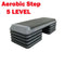 Commercial Aerobic Step – 5 Level Fitness Platform with 8 Blocks