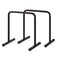Deluxe Fitness High Parallel Bars – Parallette Stand Push-Up Equaliser for Cross Training