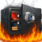Fireproof and waterproof biometric safe,weighs 33 KG. Fire proof box for home,office,lock box,cabinet with fingerprint,silent mode,Anti-Theft