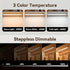 Silver Motion Sensor Light Rechargeable Led Light Dimmable Light 3 Light Color 2-Pack
