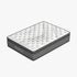Luxopedic Pocket Spring Mattress 5 Zone 32CM Euro Top Memory Foam Medium Firm - Queen - White  Grey