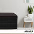 Arcadia Furniture Outdoor Rattan Storage Box Garden Toy Tools Shed UV Resistant - Black