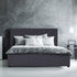 Milano Luxury Gas Lift Bed Frame Base And Headboard With Storage - Double - Charcoal