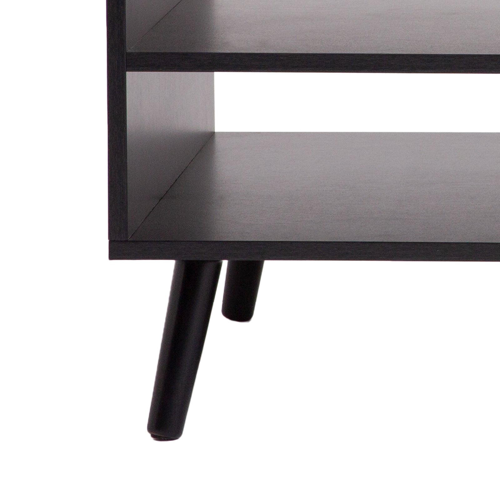 Tulum Rattan Coffee Table Storage Drawer Furniture Wooden Black