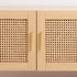 Casa Decor Santiago Rattan Entertainment Unit TV Stand Cabinet Storage Oak