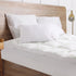 1000GSM Luxury Bamboo Covered Mattress Topper Ball Fibre Gusset - Queen - White