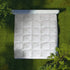1000GSM Luxury Bamboo Covered Mattress Topper Ball Fibre Gusset - Queen - White