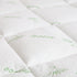 1000GSM Luxury Bamboo Covered Mattress Topper Ball Fibre Gusset - King - White