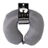 Milano Decor Memory Foam Travel Neck Pillow With Clip Cushion Support Soft Grey