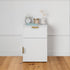 PORTO BEDSIDE TABLE - WHITE - SLIM - PULL BRASS