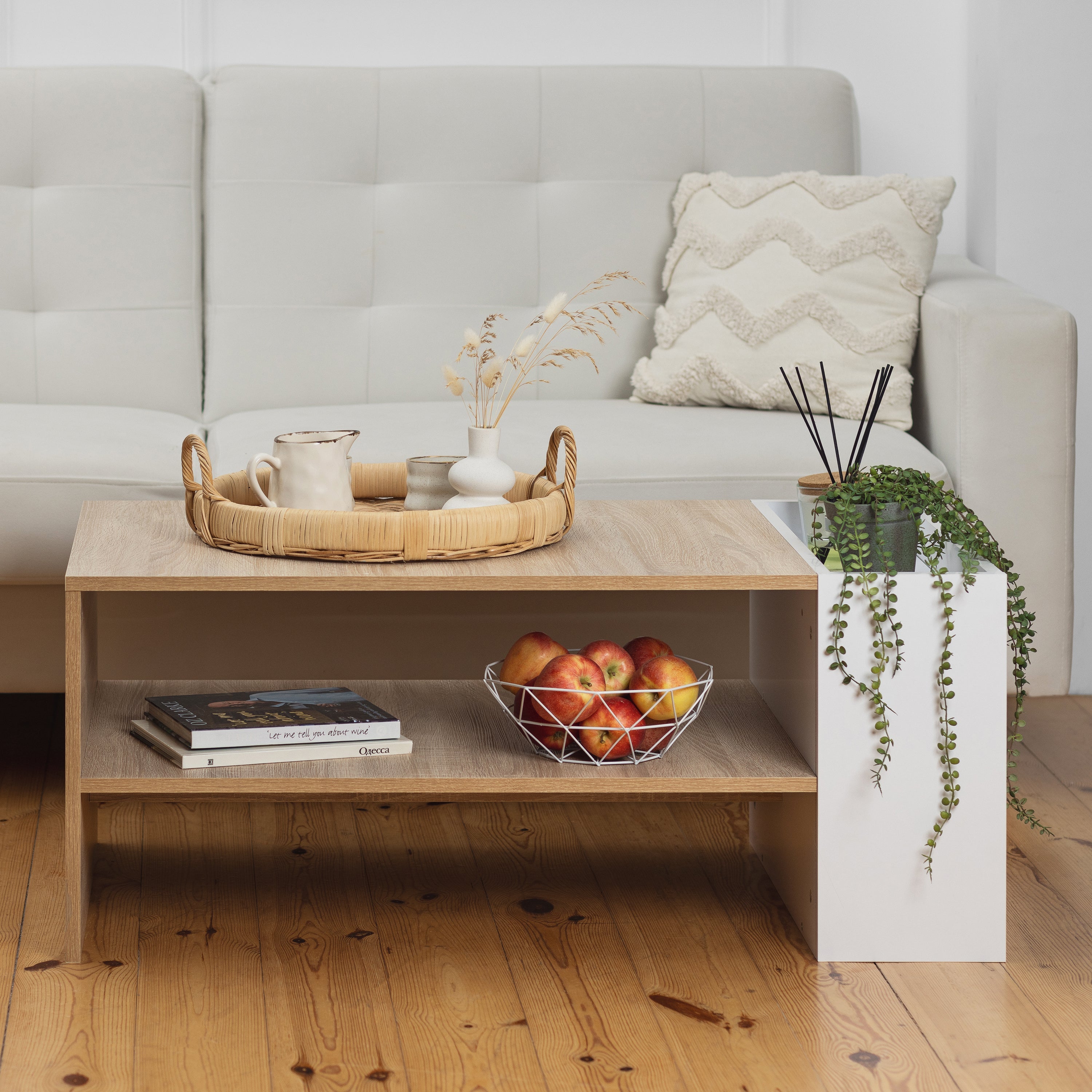 VALENCIA COFFEE TABLE - NATURAL OAK