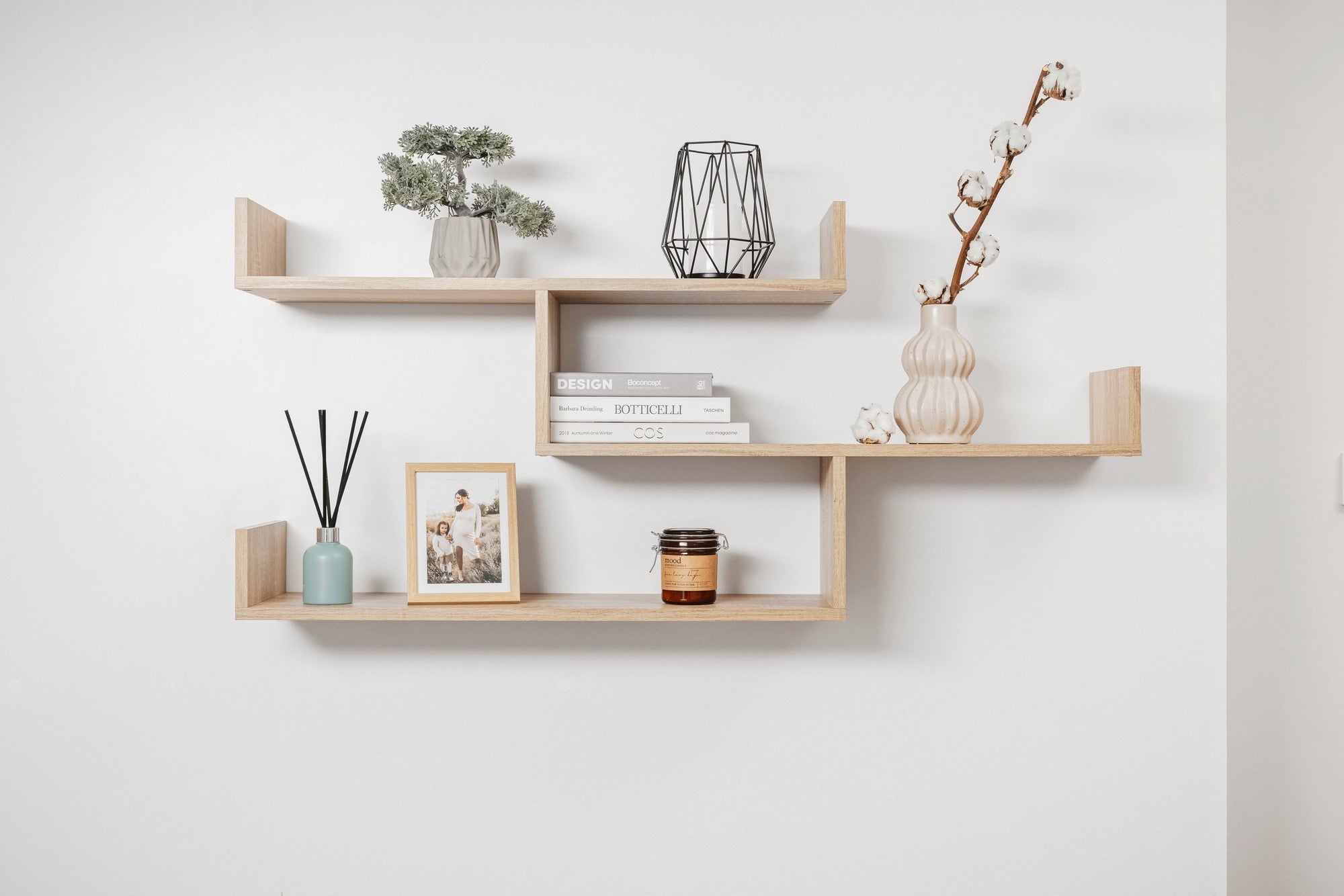 ZURICH MULTI LEVEL SHELF KIT OAK