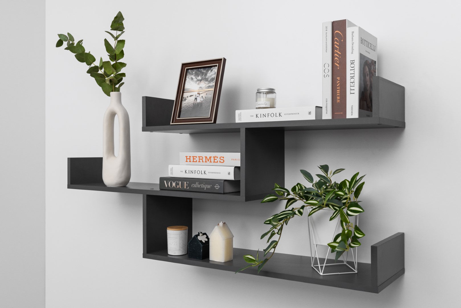 ZURICH MULTI LEVEL SHELF KIT GRAPHITE