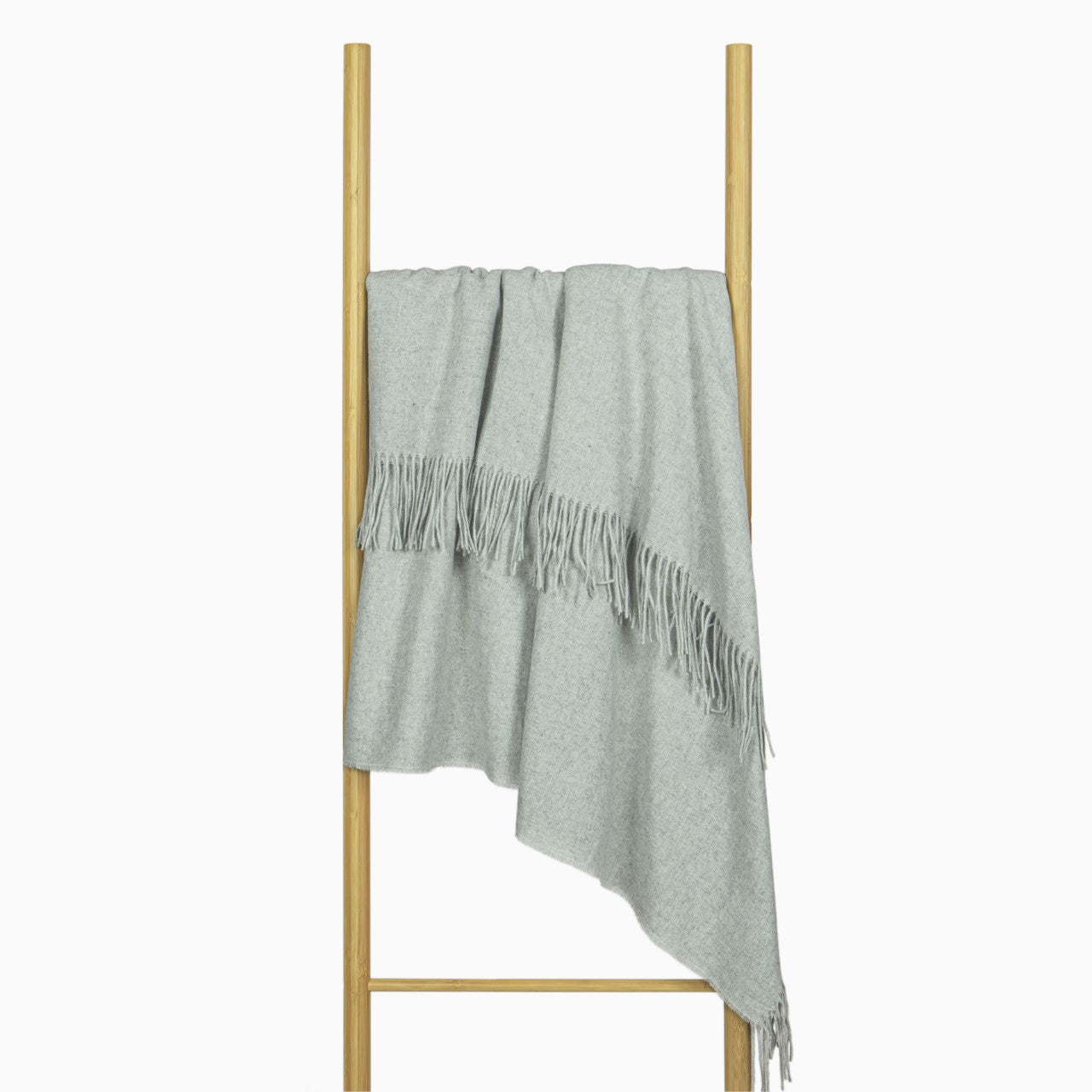 Paddington Throw - Fine Wool Blend - Light Grey