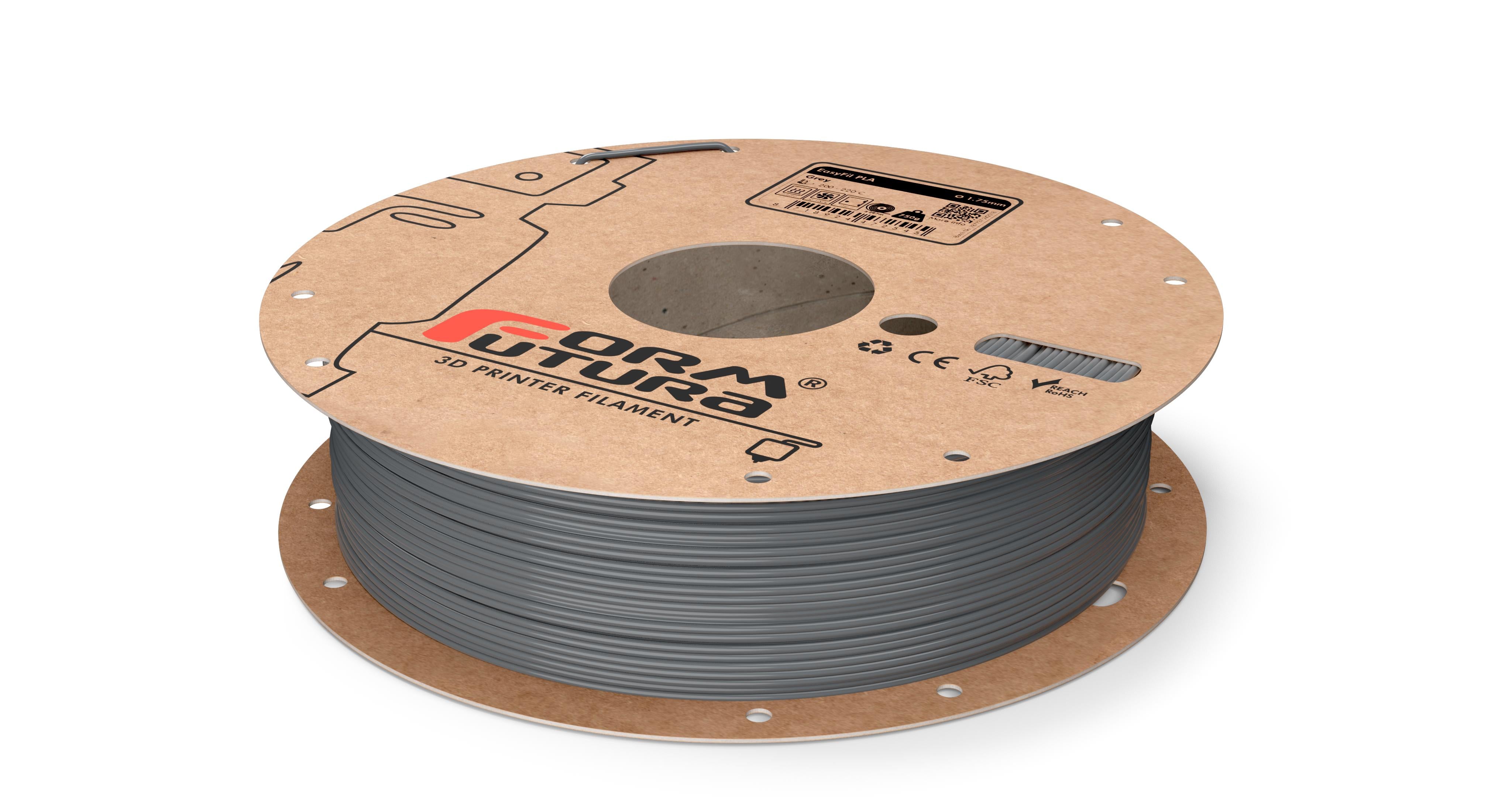 PLA Filament EasyFil PLA 1.75mm Grey 2300 gram 3D Printer Filament