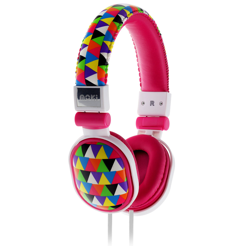 Moki Popper - Triangle Pattern soft cushioned premium DJ Style headphone