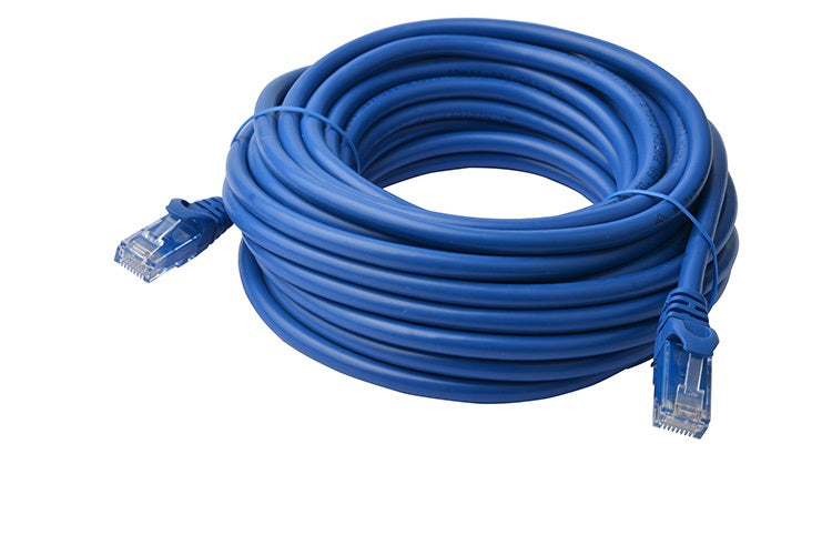 8WARE Cat6a UTP Ethernet Cable 40m SnaglessÂ Blue