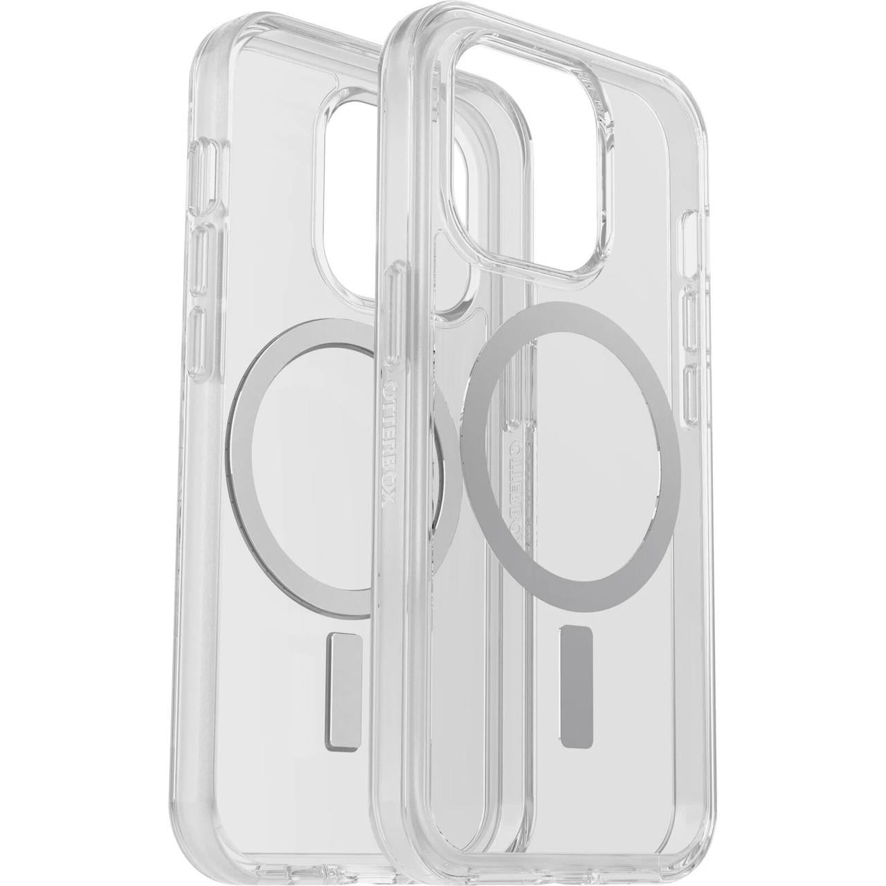 Apple iPhone 14 Pro Symmetry Series+ Clear Antimicrobial Case for MagSafe - Clear (77-89225), 3X Military Standard Drop Protection