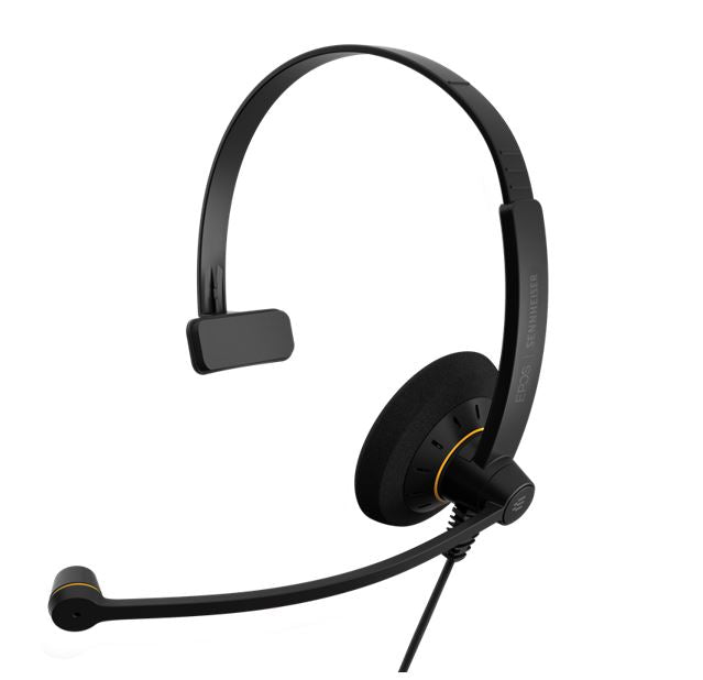 SENNHEISER | Sennheiser Monaural Wideband Office headset, integrated call control, USB connect, Activegard protection, large ear pad, noise cancel mic, Call