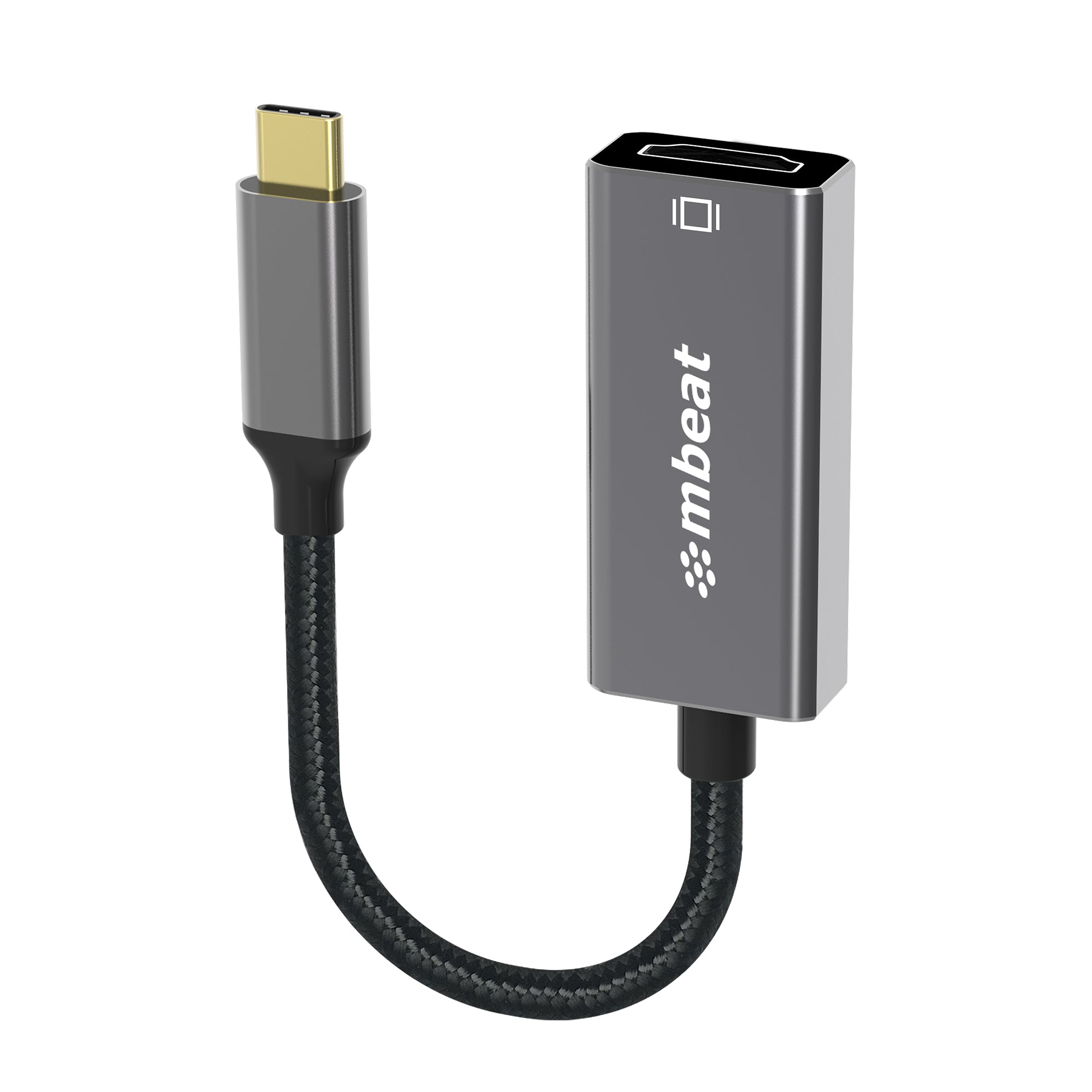 MBEAT Tough Link 1.8m Display Port Cable v1.4 - Connects Computer, Laptop to HDTV, Monitor, Gaming Console, Supports 8K@60Hz (7680Ã—4320) - Space Grey