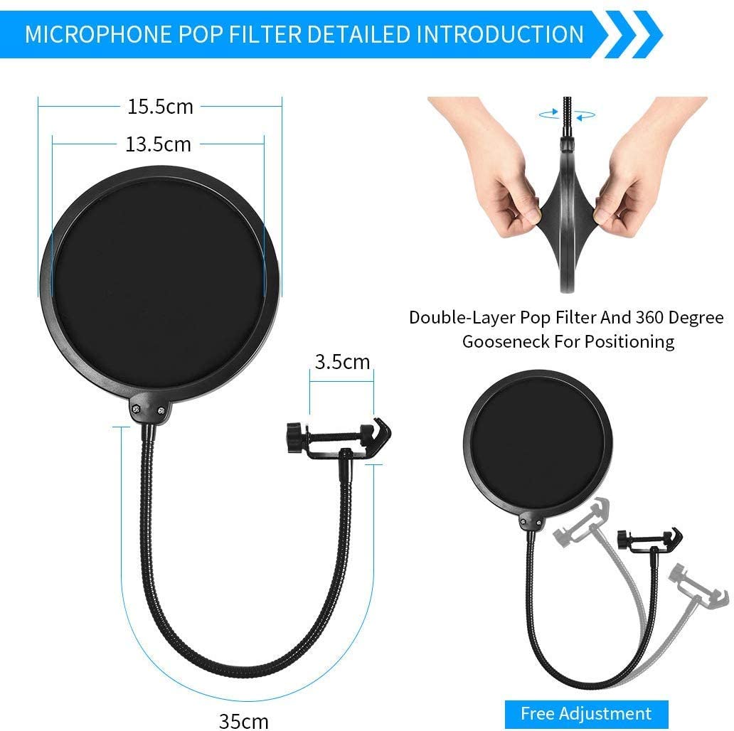 Microphone Radio Broadcasting Stand with 3/8